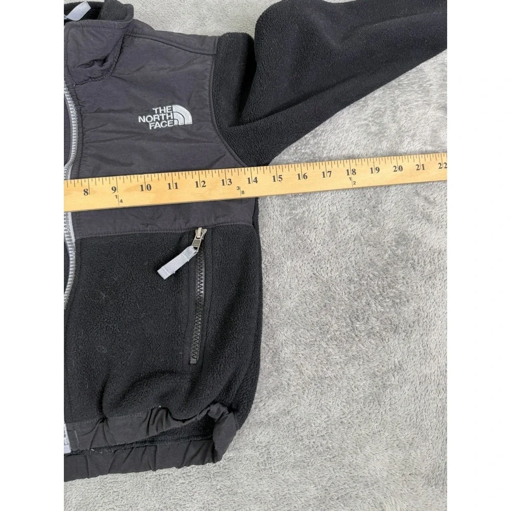 The North Face Denali Full Zip Fleece Jacket Boys Size XXS Black